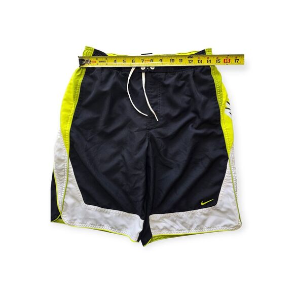 Nike Men Swim Shorts Small Green Black Athletic - Picture 3 of 6